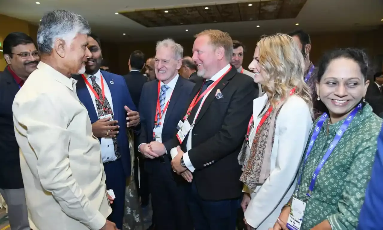 India Europe Business Partnership Roundtable: CM Naidu hardsells Andhra to investors