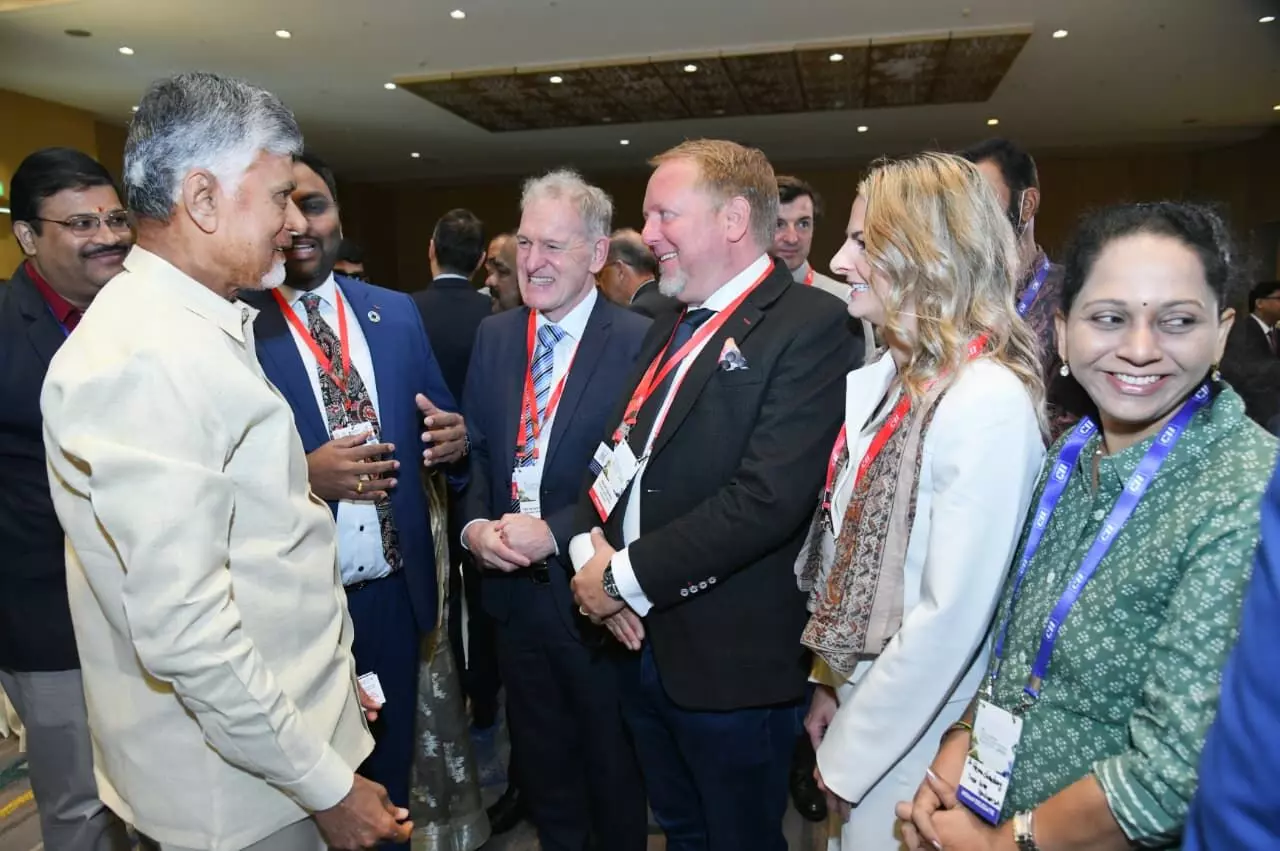 India Europe Business Partnership Roundtable: CM Naidu hardsells Andhra to investors