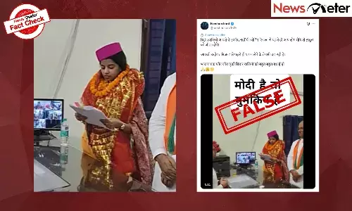 Fact Check: Bihar polls - BJP pick Maithili Thakur takes oath as MLA before results declaration? No, here is the truth
