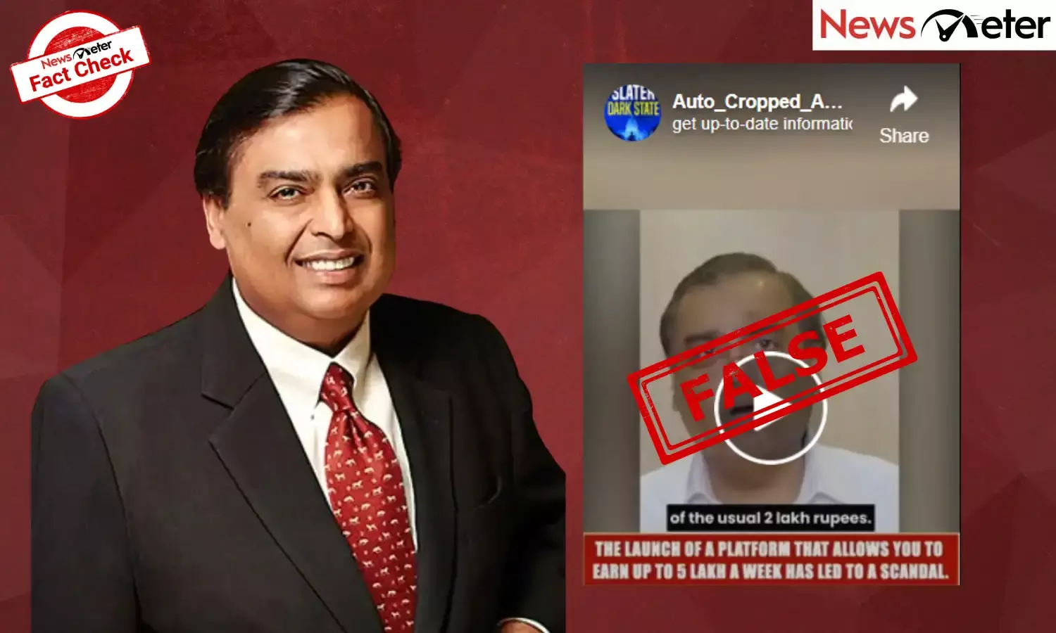 Fact Check: Mukesh Ambani endorses investment platform promising ₹12 lakh per month? No, video is AI-generated