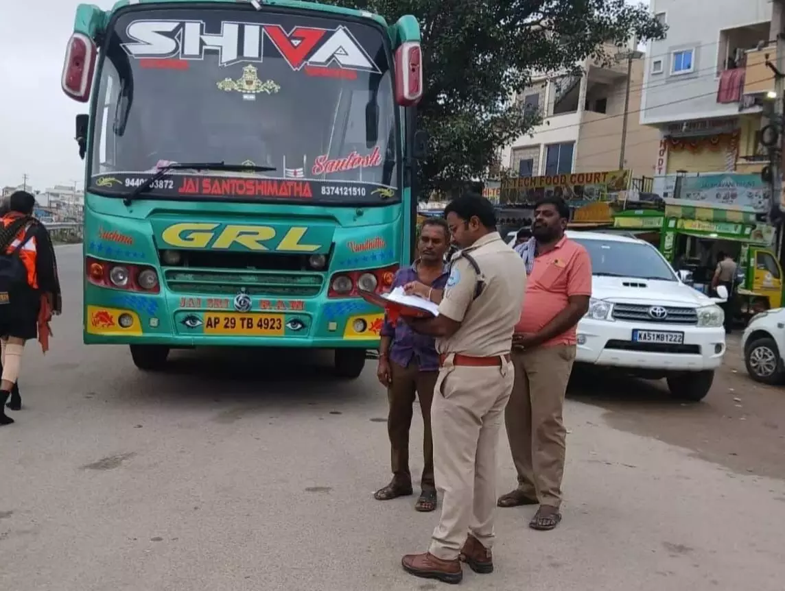 Chevella tragedy fallout: 528 pvt buses checked, Rs 79 lakh levied in penalties for safety violations Chevella tragedy fallout: 528 pvt buses checked, Rs 79 lakh levied in penalties for safety violations