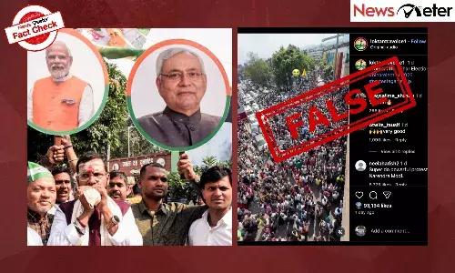 A video is going viral on social media with the claim that it shows a protest in Bihar that broke out after the BJP won the election. A video is going viral on social media with the claim that it shows a protest in Bihar that broke out after the BJP won the election.