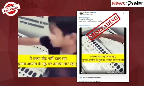 Fact Check: Bihar polls - Minor caught voting for BJP? No, here are the facts Fact Check: Bihar polls - Minor caught voting for BJP? No, here are the facts