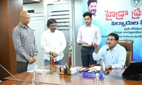 Pragatinagar lake under encroachment threat, say residents; HYDRAA action sought Pragatinagar lake under encroachment threat, say residents; HYDRAA action sought