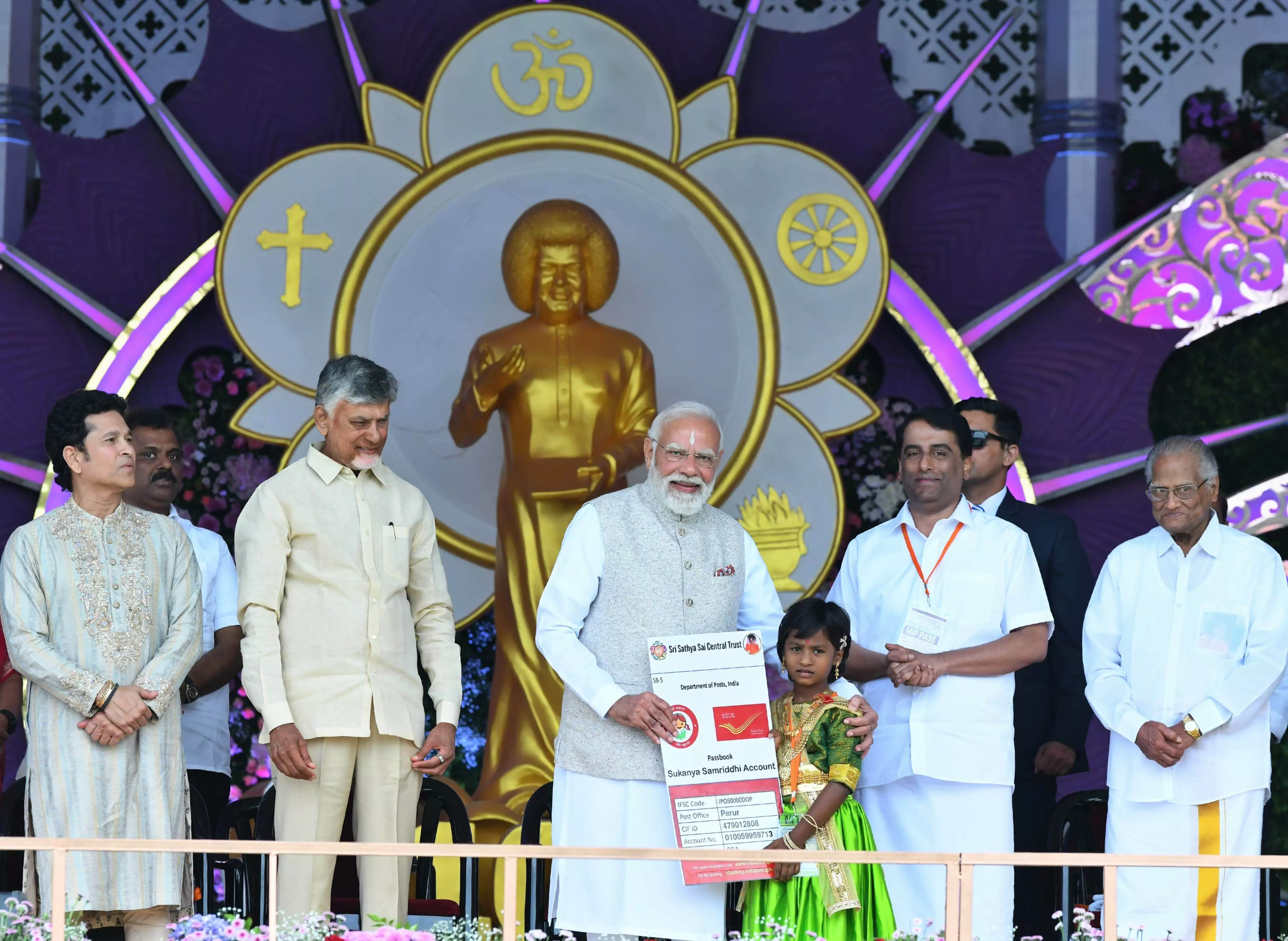 PM Modi, CM Naidu pay tribute to Sathya Sai Baba; spotlight on people’s welfare initiatives
