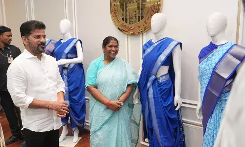 CM Revanth launches Mahila Shakti Saree scheme; Telangana in talks with Amazon to boost online market