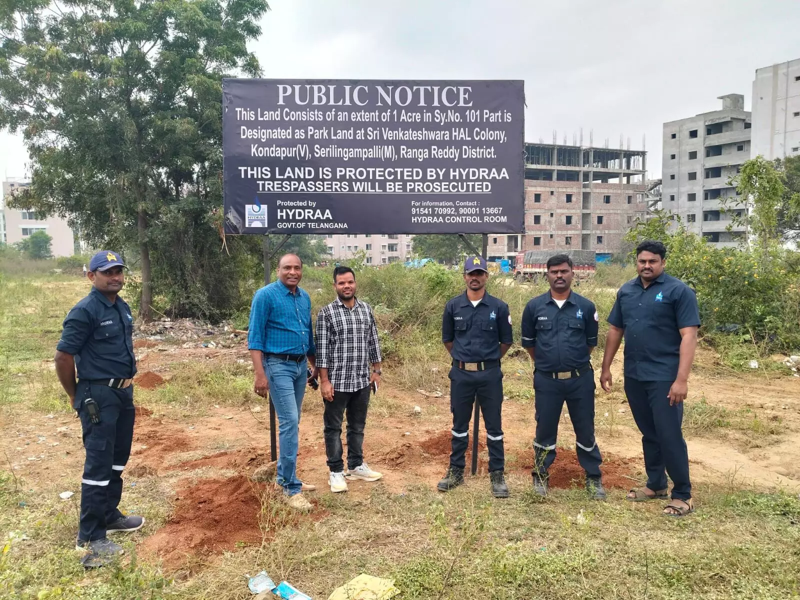 HYDRAA recovers ₹700-Crore encroached land in Kondapur, fences off 4 acres of park space HYDRAA recovers ₹700-Crore encroached land in Kondapur, fences off 4 acres of park space
