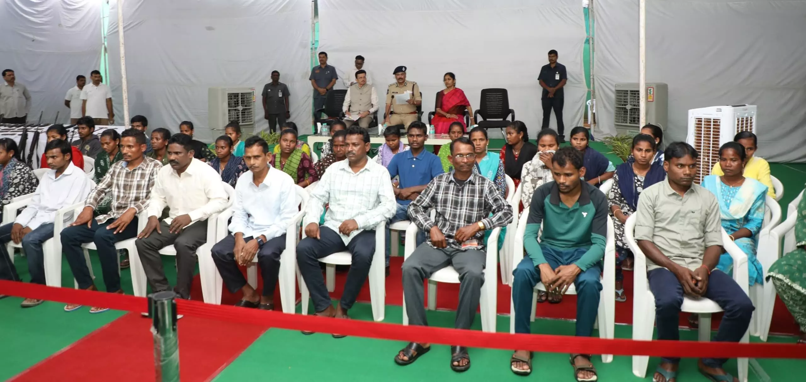 37 Maoists surrender in Telangana; Top leaders with ₹20 L bounty among them