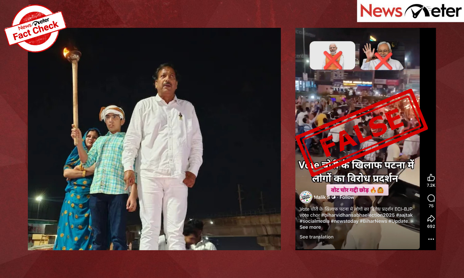 Fact Check: Protest against ‘vote theft’ in Patna? No, video is unrelated to Bihar elections