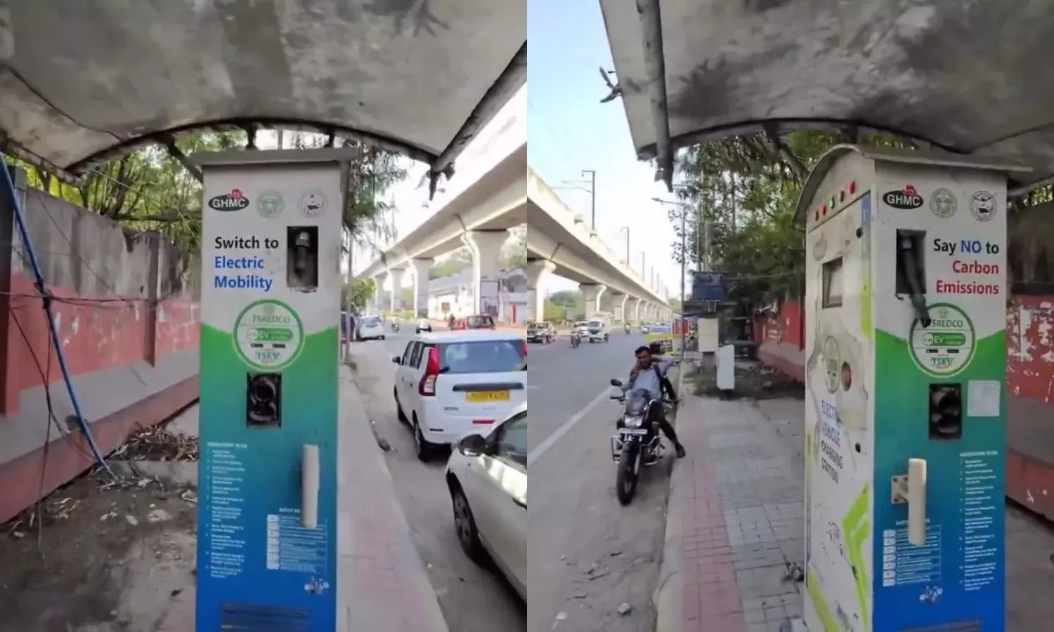 10 EV charging stations at Uppal, Tarnaka vandalised; Hyderabad police vow more patrols, security