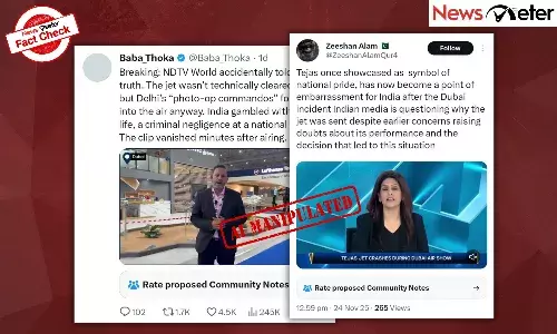 Fact Check: Tejas fighter jet sent to Dubai Airshow without clearance? No, journalistsā videos are AI-manipulated