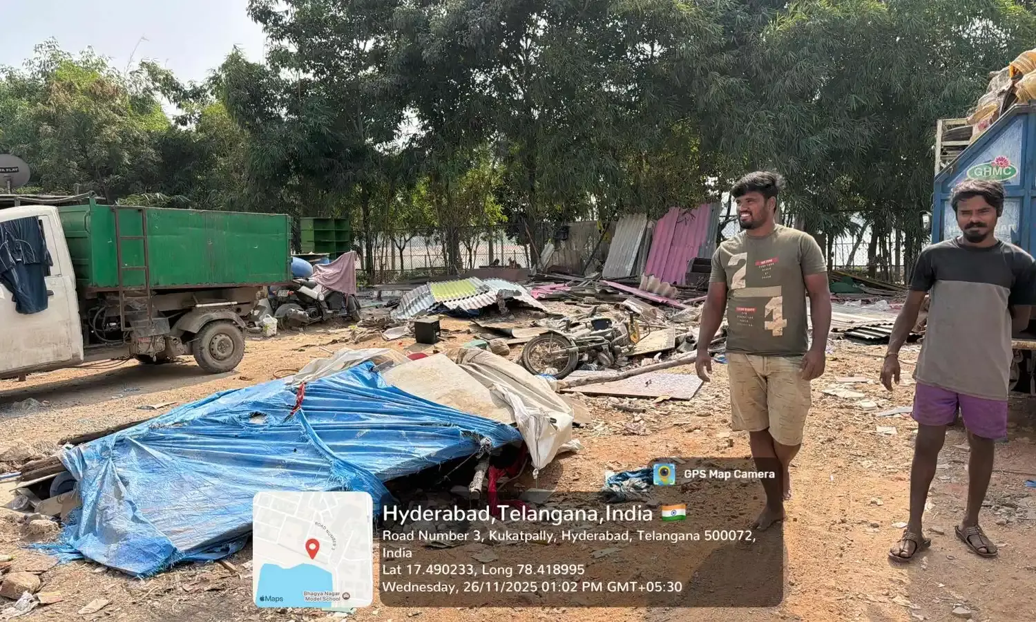 HYDRAA: No forced evictions at Kukatpally’s Nallacheruvu; only illegal sheds within FTL removed