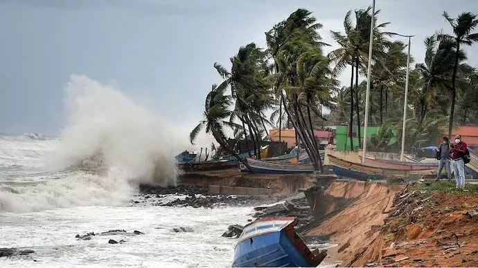 Cyclonic Storm Senyar weakens : MeT forecasts heavy rainfall in Andhra parts Cyclonic Storm Senyar weakens : MeT forecasts heavy rainfall in Andhra parts