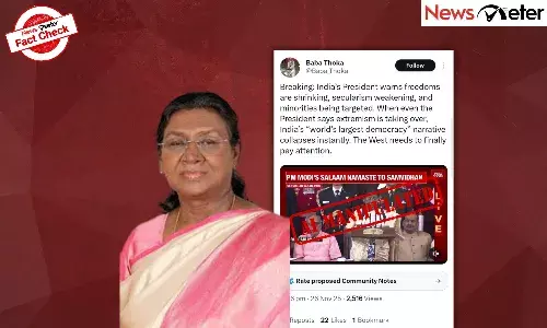 Fact Check: President Murmu says minorities being targeted in India? No, speech video is AI-manipulated