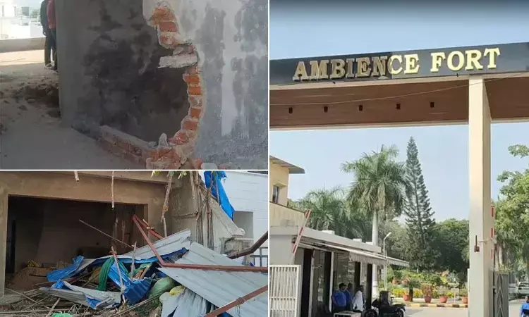 Illegal structures in Attapurās Ambience Fort razed; GHMC warns against violations Illegal structures in Attapurās Ambience Fort razed; GHMC warns against violations