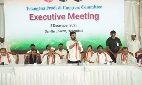 TPCC meet welcomes new DCCs; CM Revanth slams ‘illegal’ cases against Sonia, Rahul Gandhi