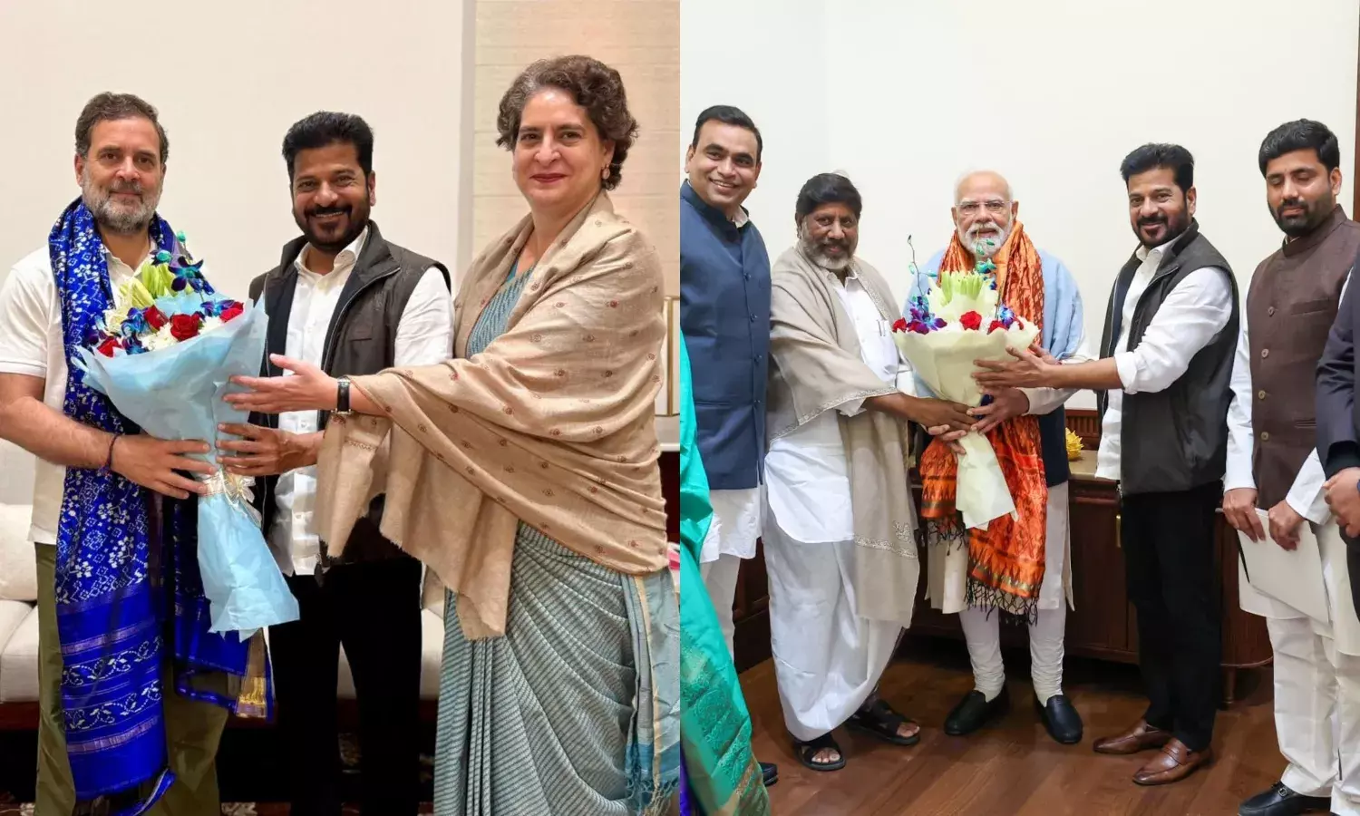 CM Revanth invites PM Modi, Rahul Gandhi and Priyanka Gandhi to Telangana Rising summit