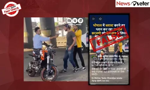 Fact Check: Terrorist arrested for plotting blast in Bhopal? No, video is from Telugu film