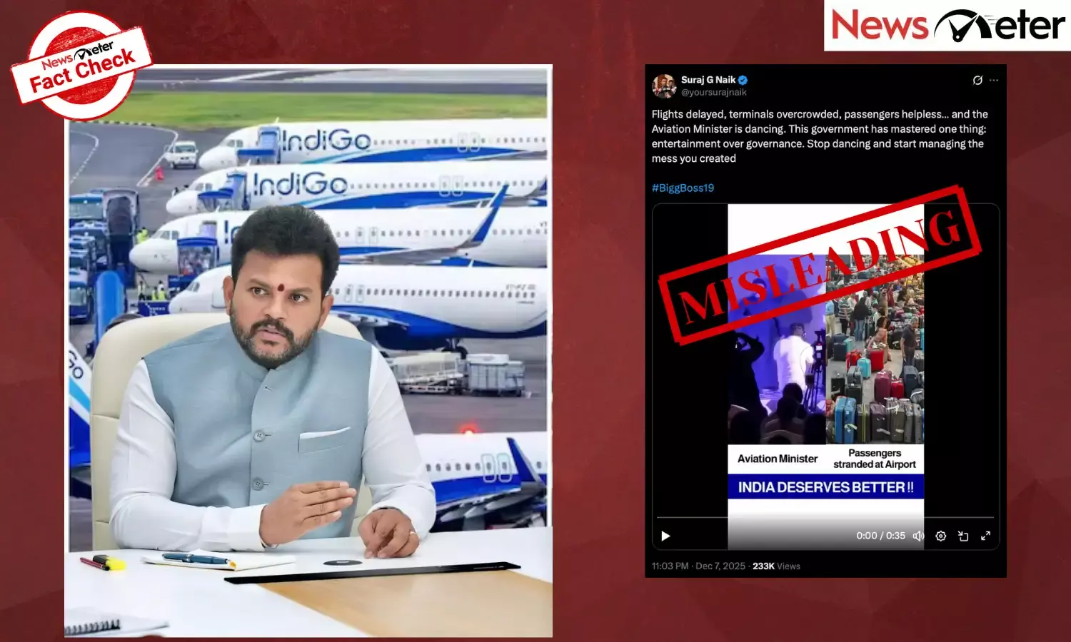 A video of Civil Aviation Minister Ram Mohan Naidu dancing energetically is going viral amid the ongoing IndiGo flight disruptions.