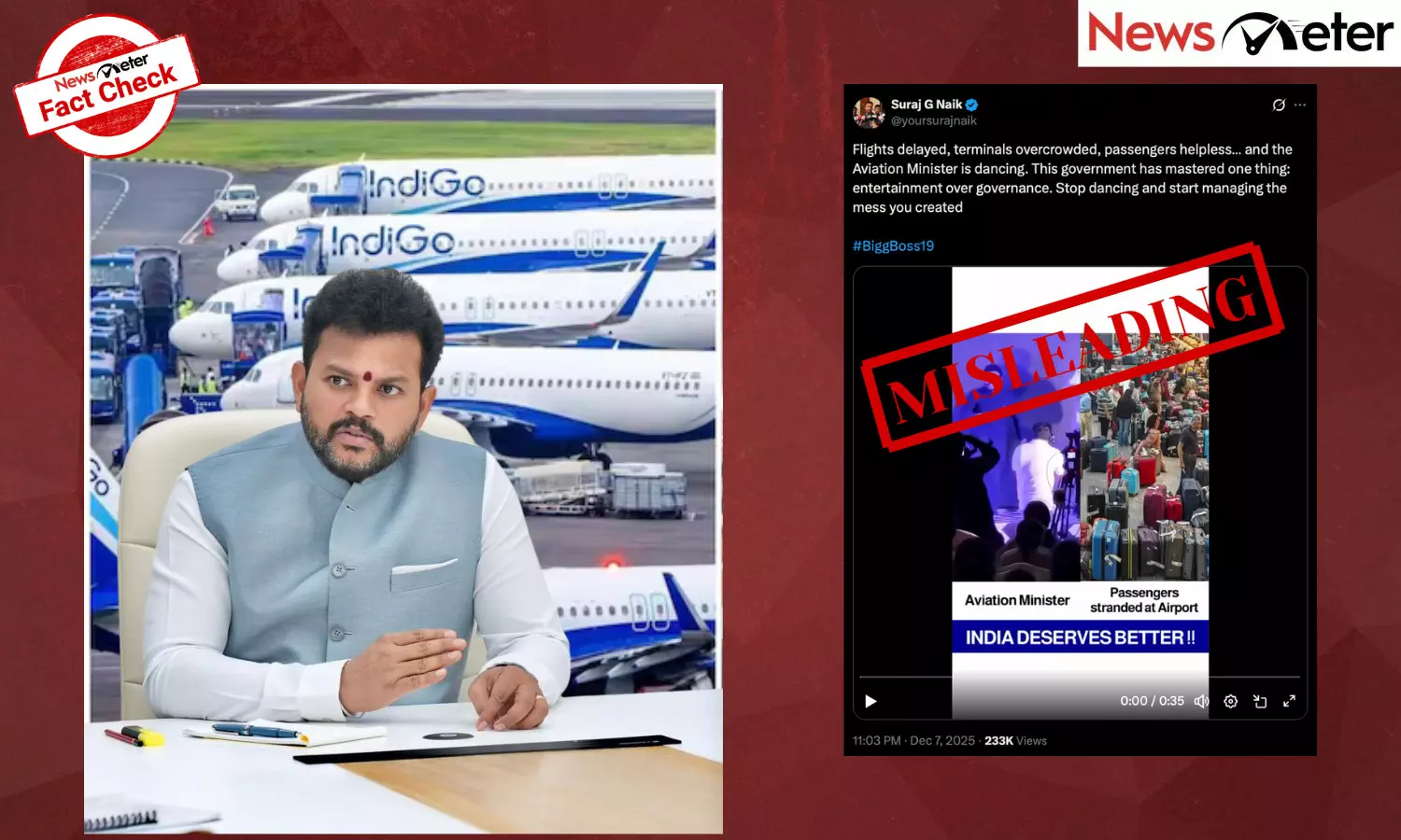 A video of Civil Aviation Minister Ram Mohan Naidu dancing energetically is going viral amid the ongoing IndiGo flight disruptions.
