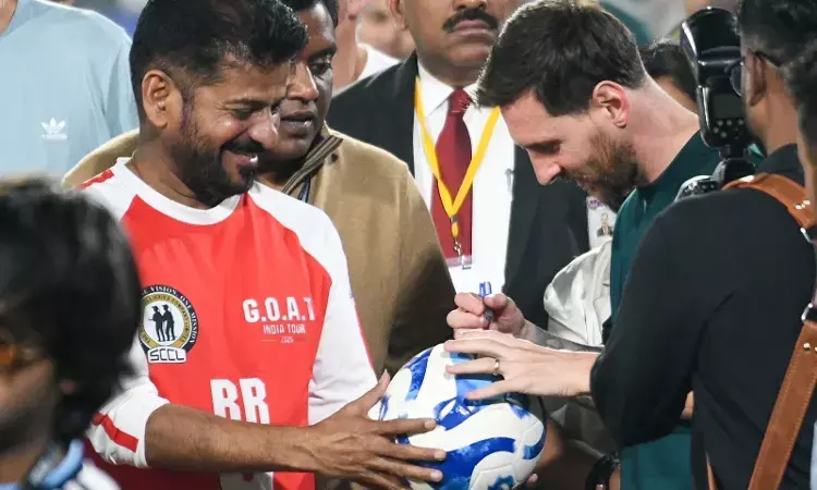 Lionel Messi thrills Hyderabad crowd as GOAT Tour event runs smoothly at Uppal Stadium Lionel Messi thrills Hyderabad crowd as GOAT Tour event runs smoothly at Uppal Stadium