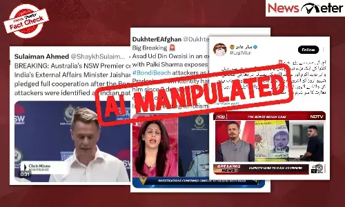 Fact Check: Bondi Beach attack - Pakistani X accounts peddle AI-manipulated videos of Australian and Indian politicians, journalists Fact Check: Bondi Beach attack - Pakistani X accounts peddle AI-manipulated videos of Australian and Indian politicians, journalists