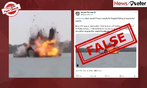 Fact Check: Indonesia destroys Chinese boats over illegal fishing? No, video is 9 years old