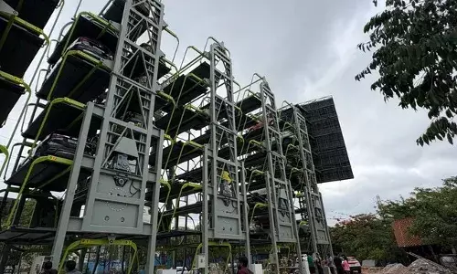 Multi-level parking, smart app planned to curb traffic jams in Hyderabad Multi-level parking, smart app planned to curb traffic jams in Hyderabad