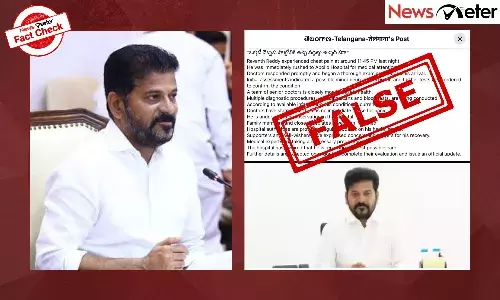 CM Revanth Reddy experienced chest pain and rushed to Apollo Hospital? No, viral claim is false