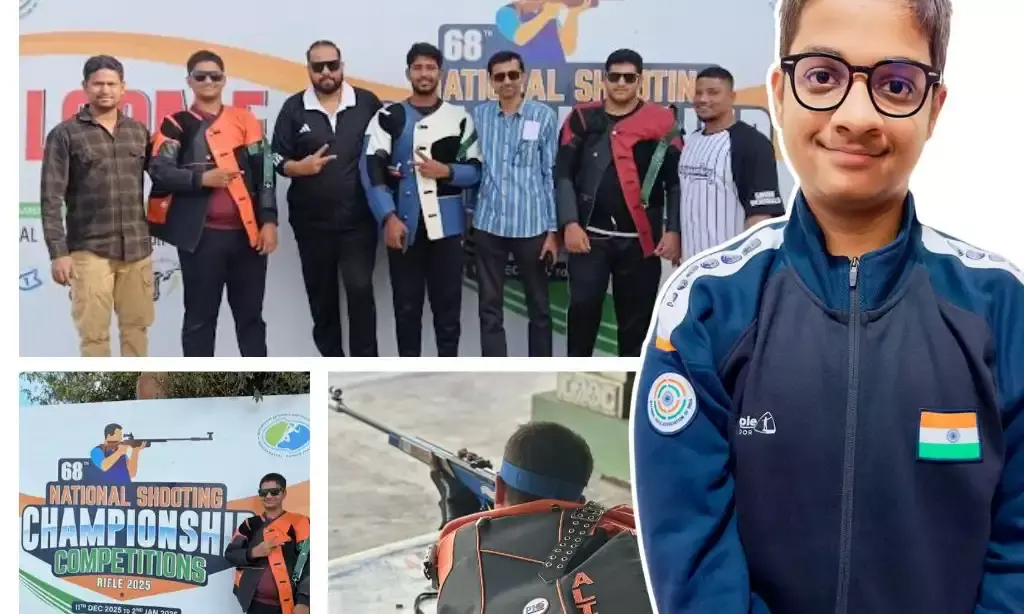 Ali Hussain, youngest shooter from Telangana, shines among national talent in Bhopal