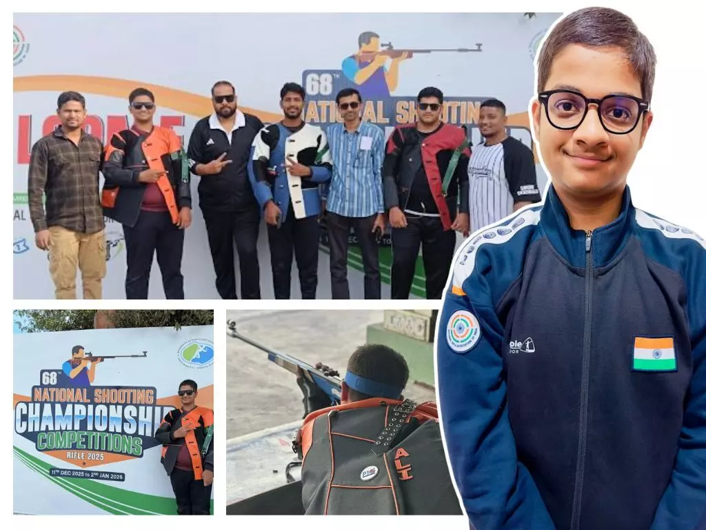Ali Hussain, youngest shooter from Telangana, shines among national talent in Bhopal Ali Hussain, youngest shooter from Telangana, shines among national talent in Bhopal