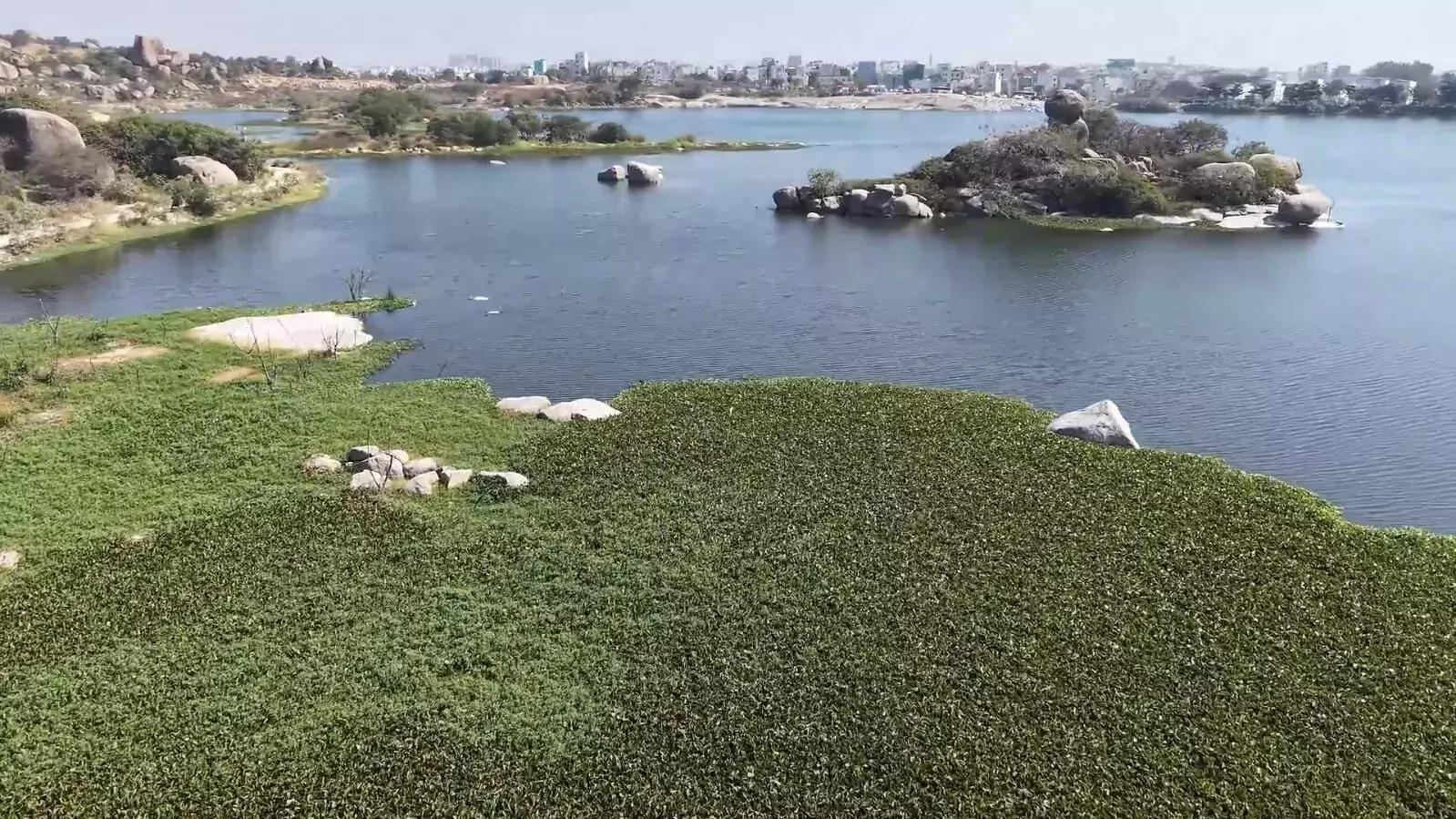 Serene lake to garbage dump: HYDRAA steps in to clean up Amber Cheruvu in Pragathi Nagar