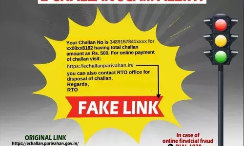 Hyderabad police warn of fake vehicle e-challan links via SMS and WhatsApp