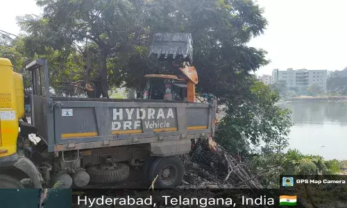 Operation Amber Cheruvu: HYDRAA removes 104 truckloads of garbage to revive Pragathi Nagar lake