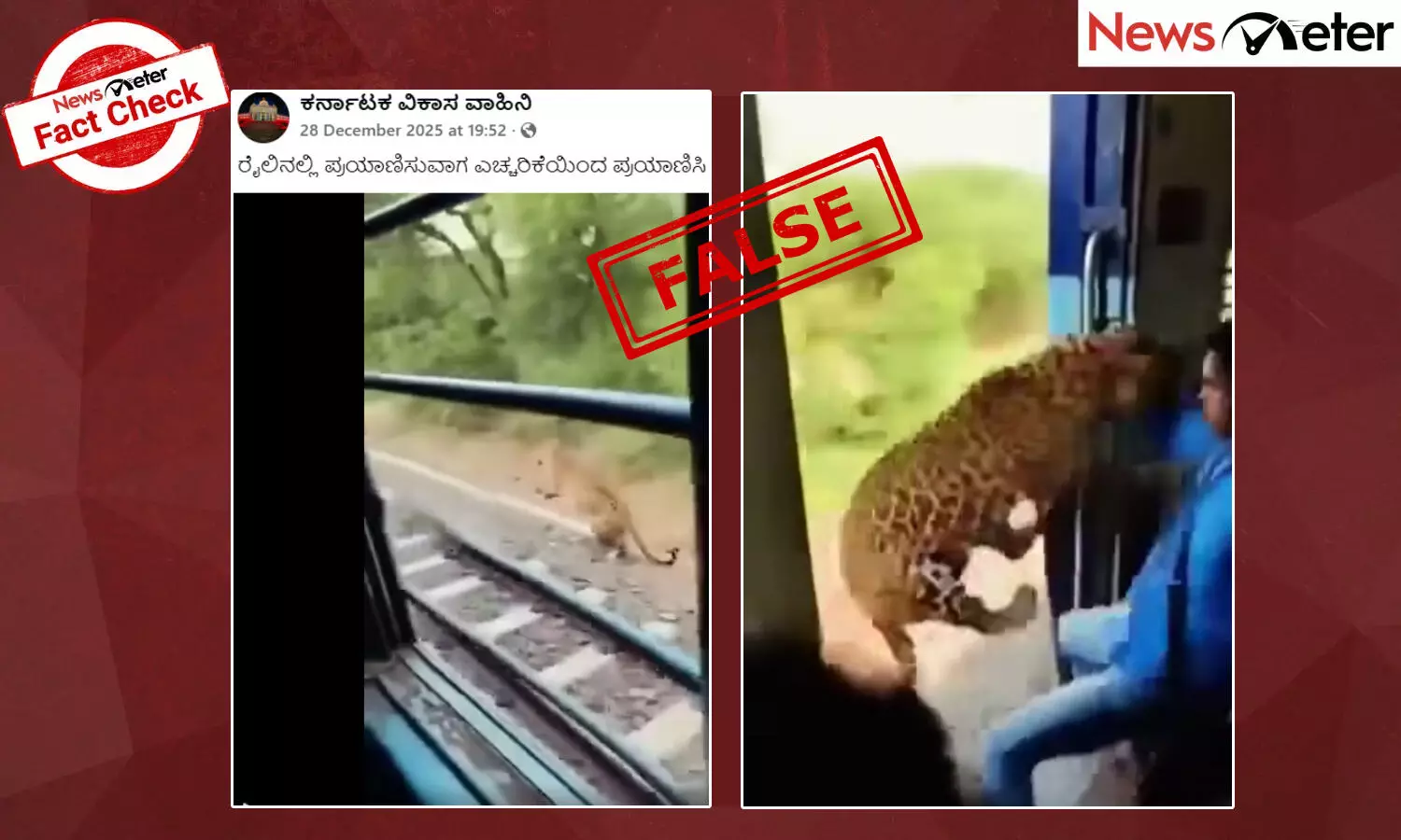 Fact Check: ಚಲಿಸುವ ರೈಲಿನ ಮೇಲೆ ಚಿರತೆ ದಾಳಿ ಮಾಡುವ ಈ ವೀಡಿಯೊದ ಸತ್ಯ ಏನು?, ಇಲ್ಲಿದೆ ನೋಡಿ
