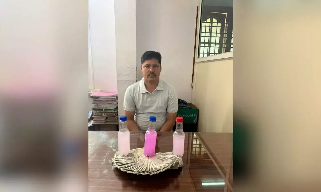 Kollur SI caught taking Rs 20,000 bribe inside police station, arrested