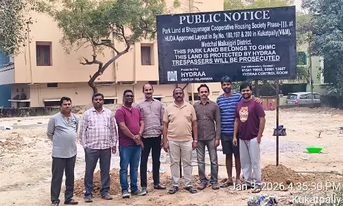HYDRAA saves 3,000-sq-yard public park land worth Rs 35 crore from encroachment in Kukatpally HYDRAA saves 3,000-sq-yard public park land worth Rs 35 crore from encroachment in Kukatpally