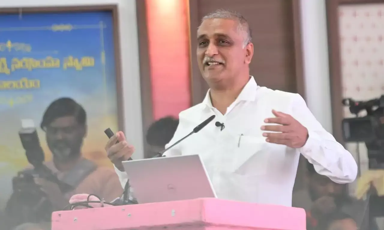 Harish Rao accuses Congress of neglecting Kaleshwaram, Palamuru projects in Telangana