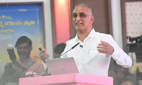 Harish Rao accuses Congress of neglecting Kaleshwaram, Palamuru projects in Telangana