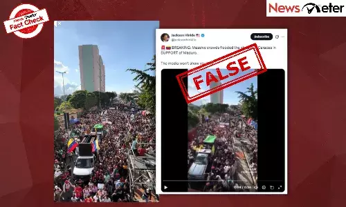 Fact Check: Crowds flood Caracas streets in support of Maduro after his capture? No, video is old