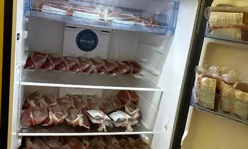 Hyderabad: Over 1,000 litres of illegally extracted sheep, goat blood seized from CNK Import Export Company