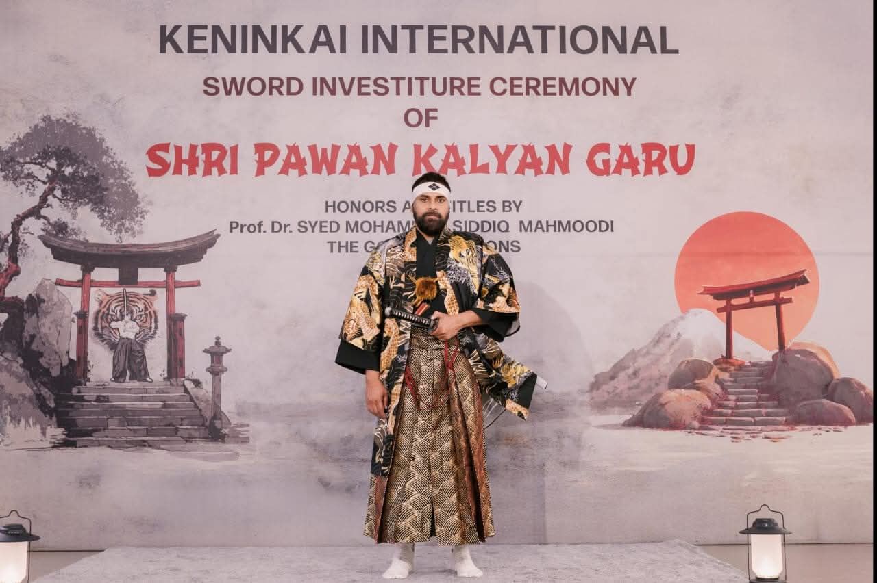 Meet Pawan Kalyan, Andhra Dy CM, who doubles up as  Kenjutsu Japanese swordsman