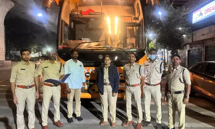 Missing first aid to illegal goods, Telangana Transport books 219 buses over safety violations