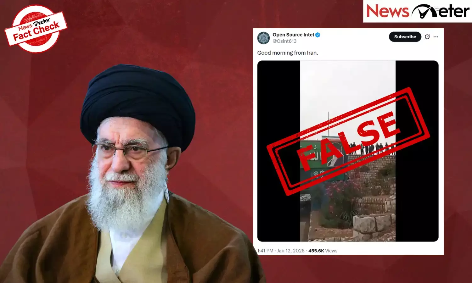 Fact Check: Iran’s Supreme Leader Khamenei’s banner targeted with bombs? No, video is from 2022