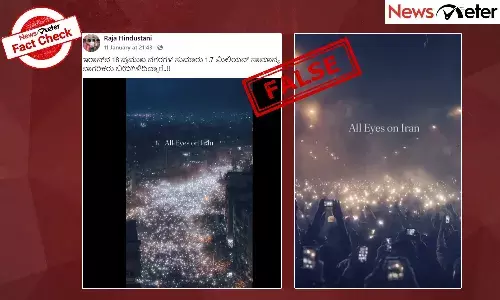 Fact Check: ಇರಾನ್‌ನಲ್ಲಿ ಸರ್ಕಾರಿ ವಿರೋಧಿ ಪ್ರತಿಭಟನೆ ನಡುವೆ ಫ್ಲ್ಯಾಶ್‌ಲೈಟ್ ಮೆರವಣಿಗೆಯ ವೀಡಿಯೊ AI ಯಿಂದ ರಚಿಸಲಾಗಿದೆ