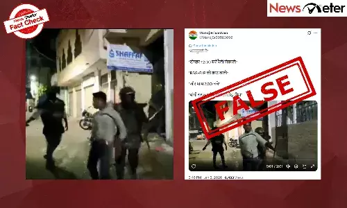 Fact Check: UP police charge at anti-BJP protestors? No, it’s old video from Hyderabad