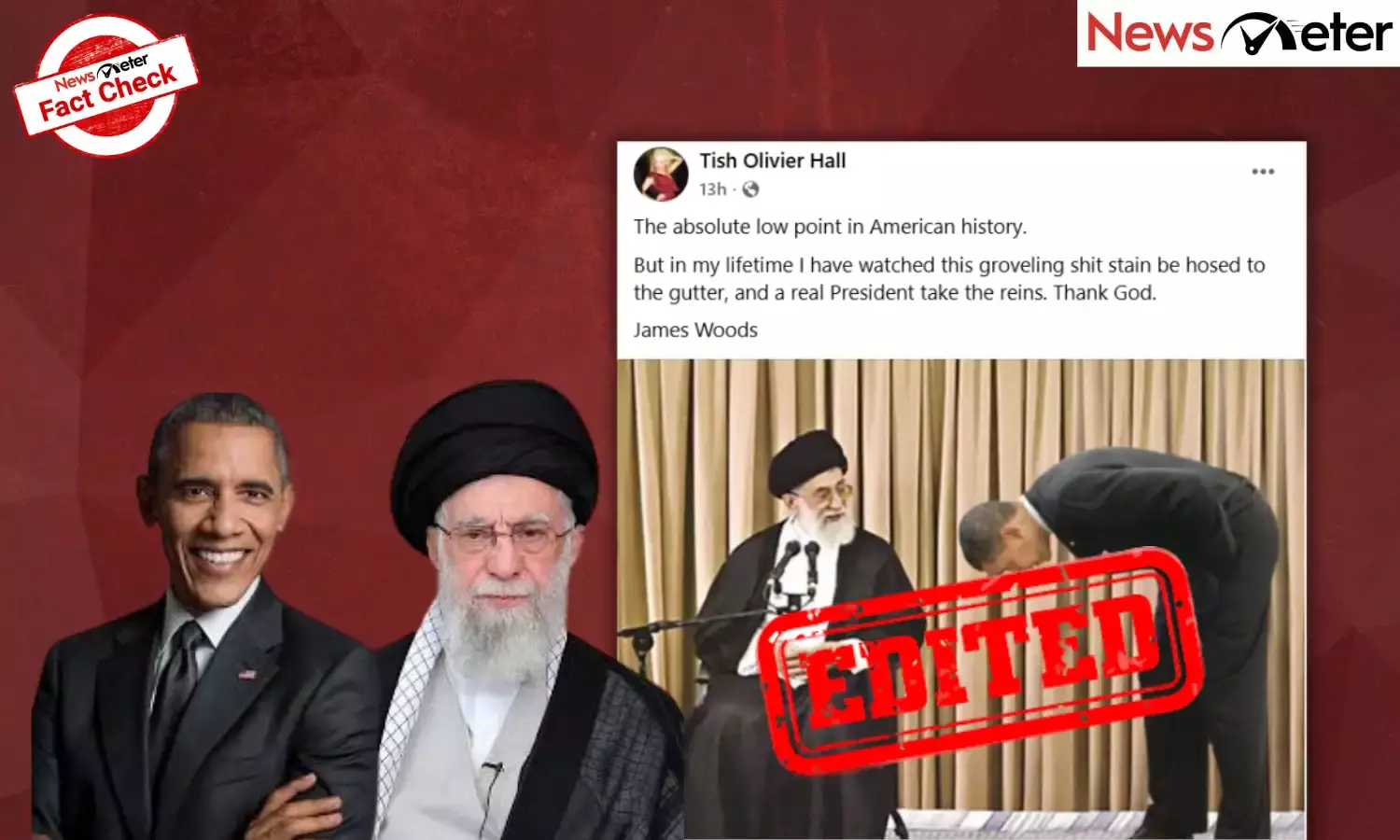 Fact Check: Barack Obama bows to Ayatollah Khamenei? No, image is edited
