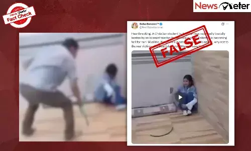 Fact Check: Christian student thrashed by Islamist teacher in Pakistan? No, here are the facts