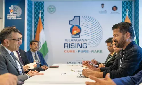CM Revanth meets Google APAC president at Davos, discusses climate-focussed sustainability goals