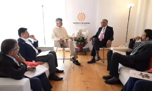 WEF: Chandrababu Naidu holds talks with Tata Sons at Davos on green energy, AI, tourism